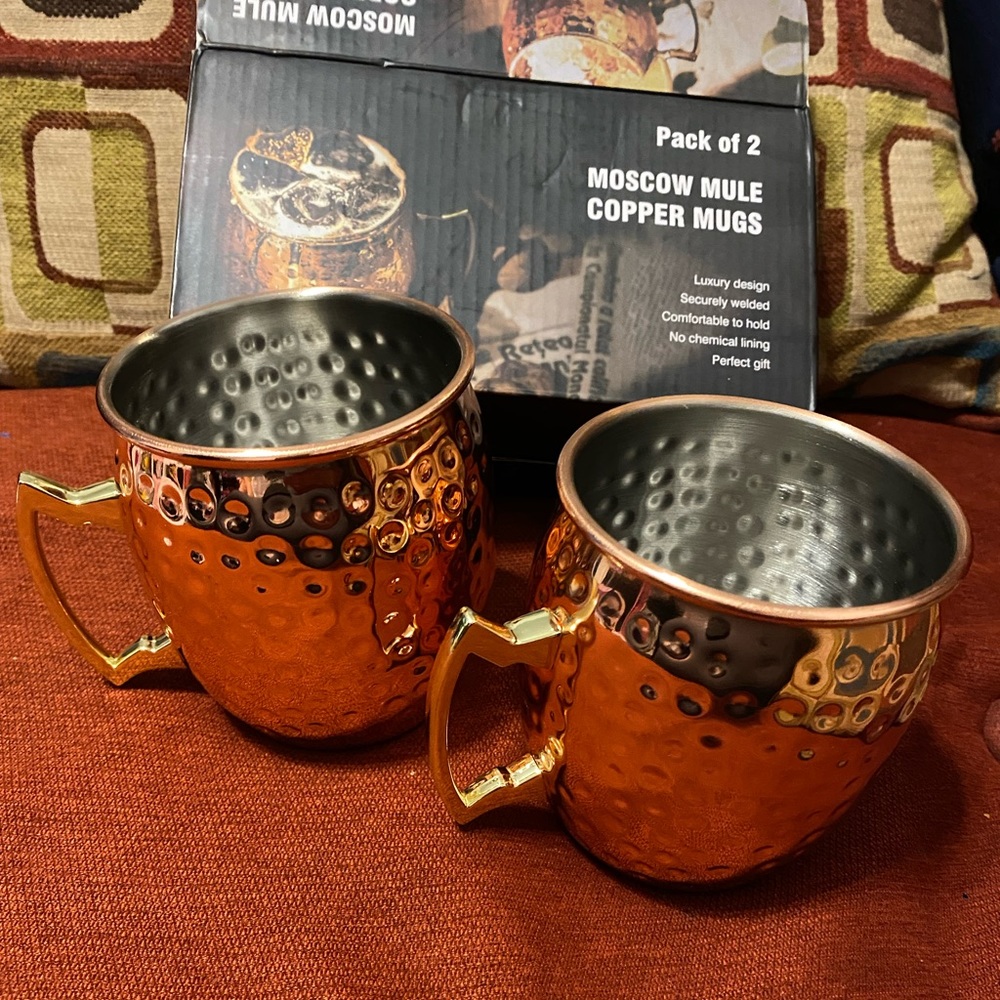 Set of two Moscow Mule Mugs